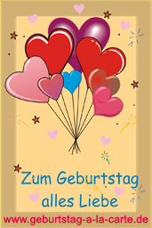 Kindergeburtstagskarte mit Ballons